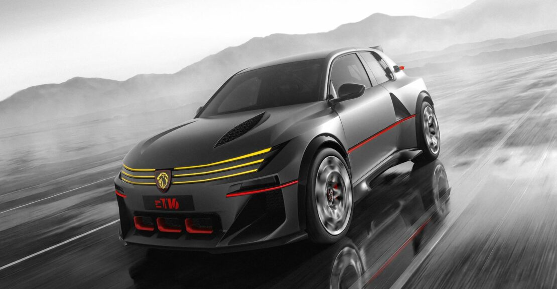 Peugeot E-T16 Concept, vue trois-quarts avant