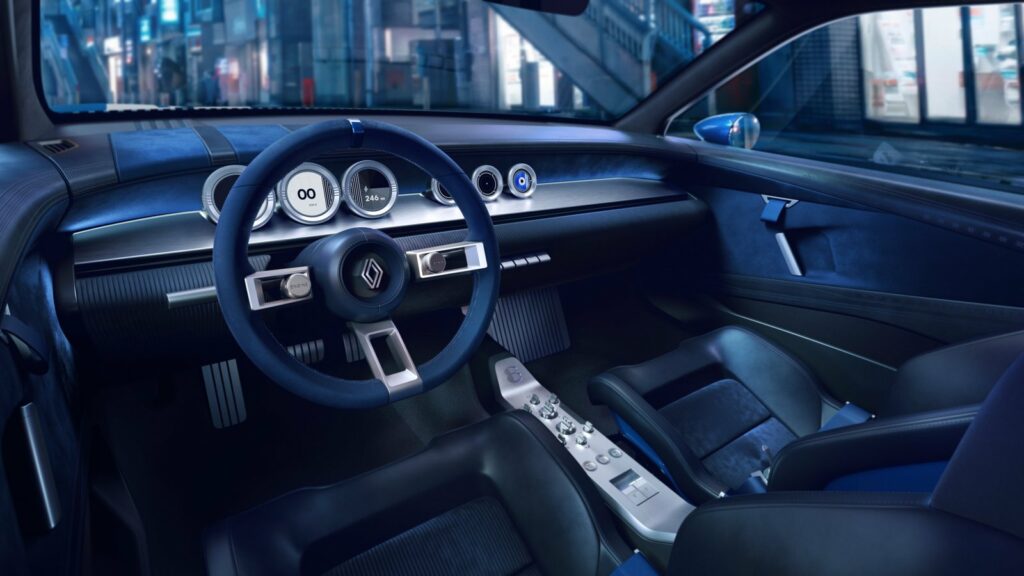 Planche de bord de la Renault 8 Gordini Concept